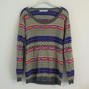 Vibrant Tribal Patterned Sweater